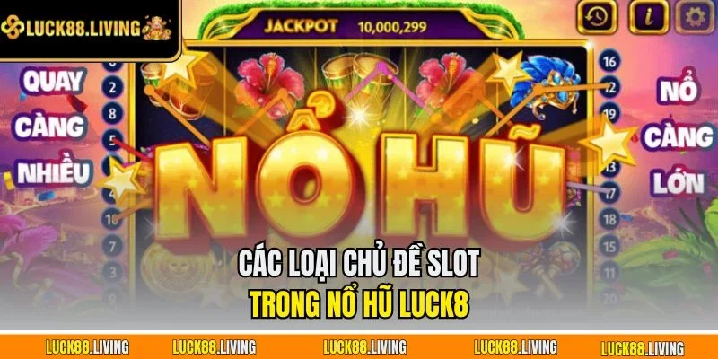 Các loại chủ đề slot trong nổ hũ LUCK8